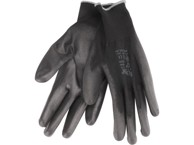 EXTOL PREMIUM Rukavice 8856636, poliester, PU premaz, crne, 9"